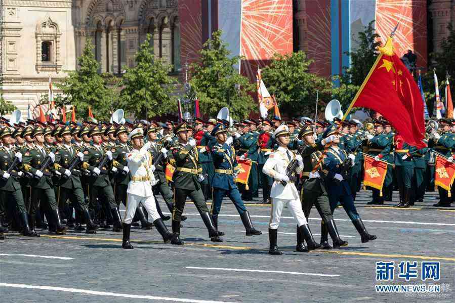 （國際）（2）中國人民解放軍儀仗方隊參加俄羅斯勝利日閱兵