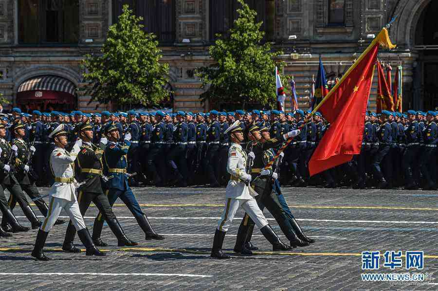 （國際）（3）中國人民解放軍儀仗方隊參加俄羅斯勝利日閱兵